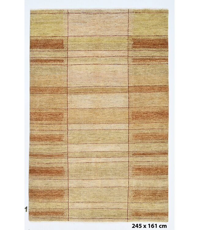 Orange  Windowpane Rug  245 x 161 cm