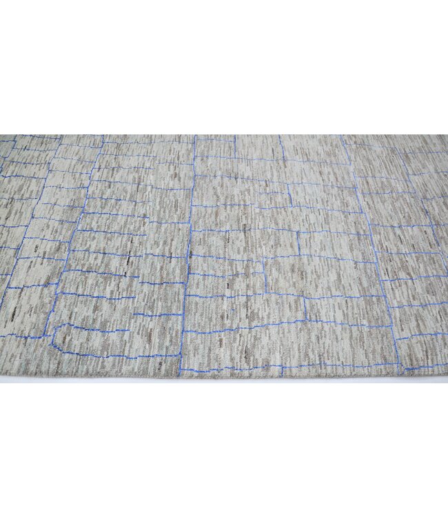 Staalgrijs cementtapijt 241 x 161 cm