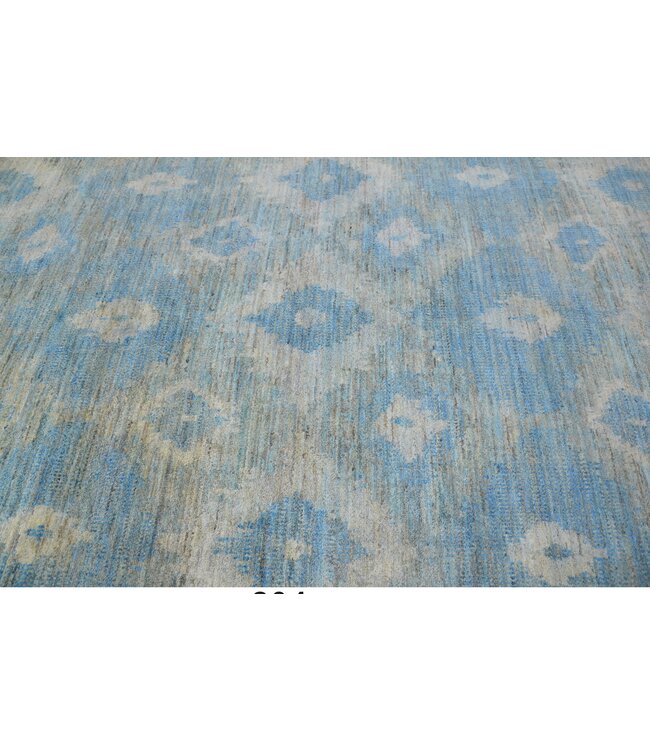 Blauw Bloesem Vloerkleed 260 x 156 cm