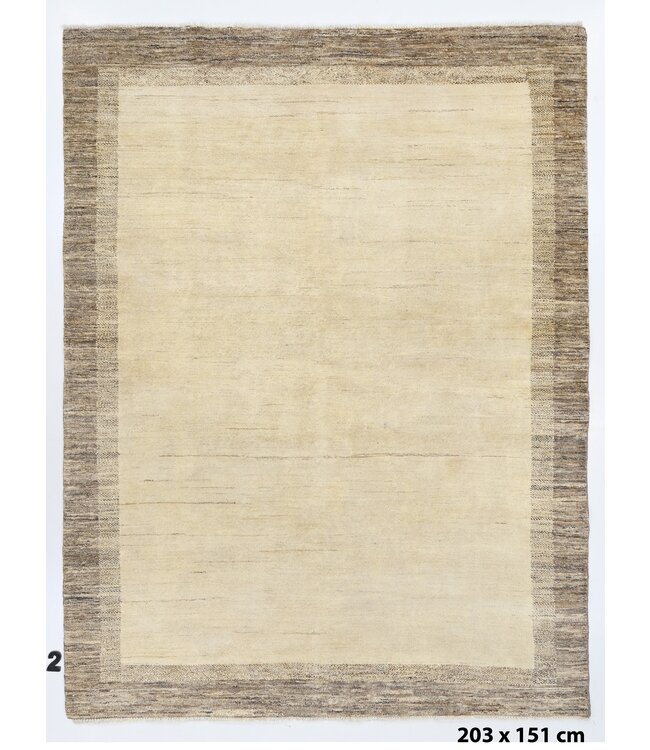 Creme Earth Rug 203 x 151 cm