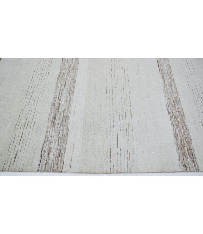 Houtgesneden vloerkleed 242 x 165 cm