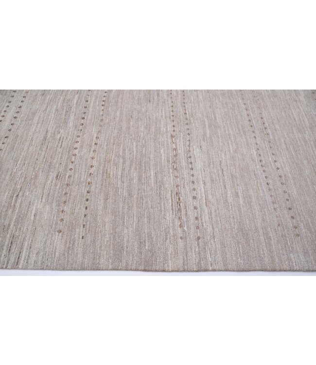 Creme gestippeld vloerkleed 257 x 164 cm