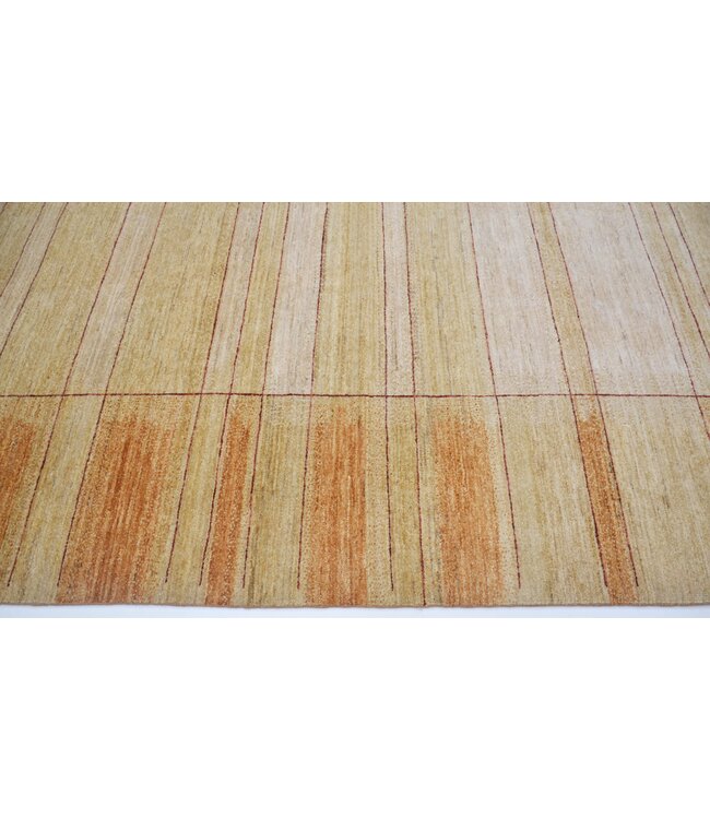 Orange  Windowpane Rug 244 x 166 cm