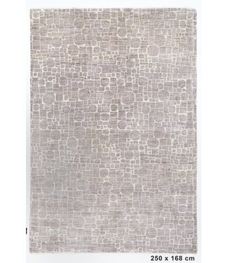 Weißer runder Teppich, 250 x 168 cm