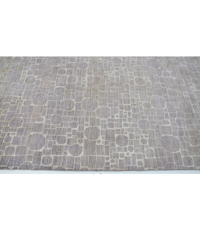 Wit rond vierkant vloerkleed 250 x 168 cm