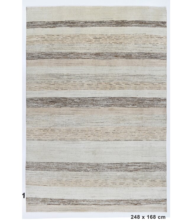 Wood Carved Rug 248 x 168 cm