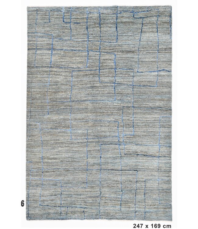 Jagran Blue Rug 247 x 169 cm