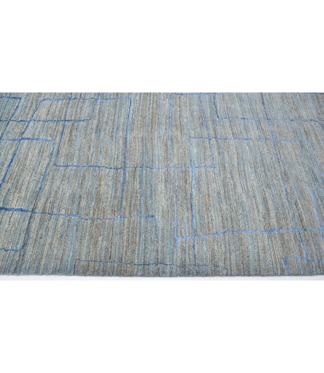 Jagran Blauw Vloerkleed 247 x 169 cm
