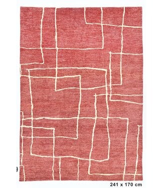 Kelimshop Teppich „White Line in Lava“, 241 x 170 cm