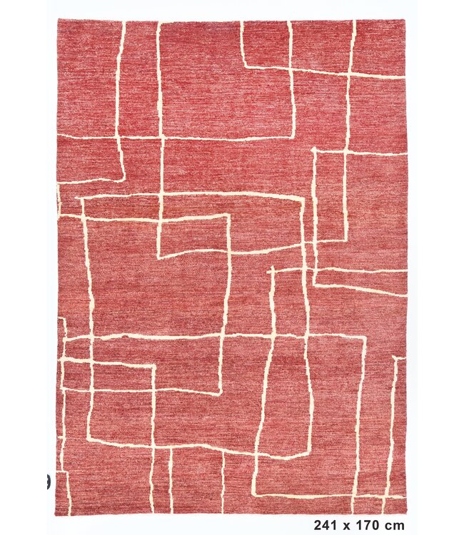 Teppich „White Line in Lava“, 241 x 170 cm