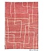 Kelimshop White Line in Lava Rug 241 x 170 cm