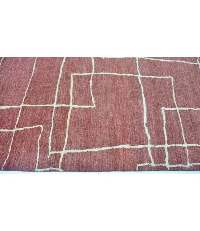 Witte Lijn in Lava Vloerkleed 241 x 170 cm