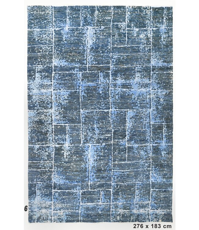 Splatter in Green Teppich 276 x 183 cm