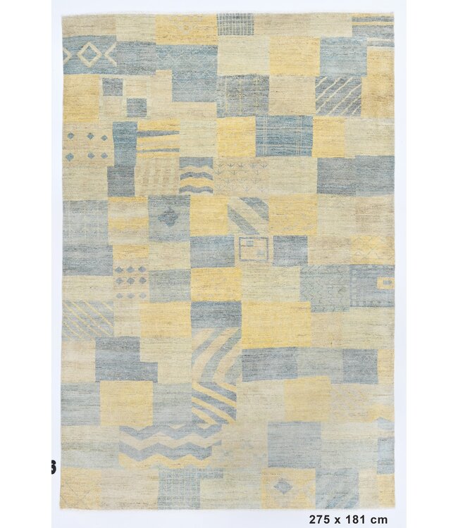Schlichter abstrakter Teppich, 275 x 181 cm