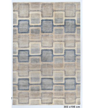 Kelimshop Einzelliger mehrfarbiger Teppich 303 x 195 cm Kelimshop Einzelliger mehrfarbiger Teppich 303 x 195 cm