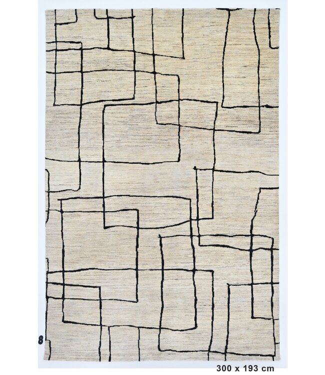 Teppich „White Line in Mud“, 300 x 193 cm
