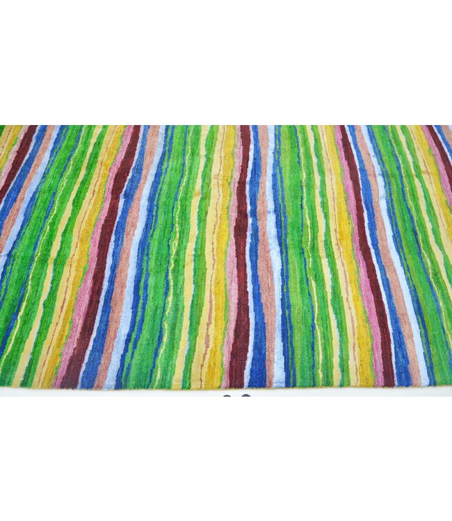 Rainbow Pinstripe Rug 297 x 196 cm