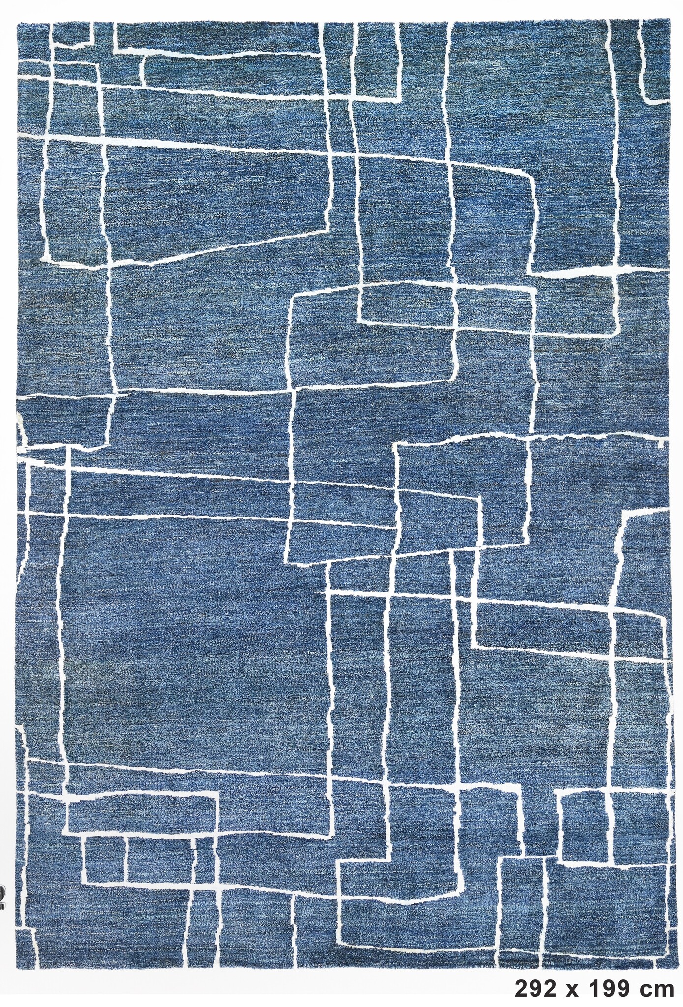 Line Rug All White White Line in Lava Rug 292 x 199 cm - Kelimshop.com | online shop