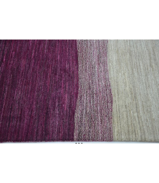 Teppich aus Samt und Creme, 259 x 165 cm