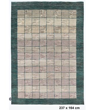 Kelimshop Gingham-Schachteppich 237 x 164 cm