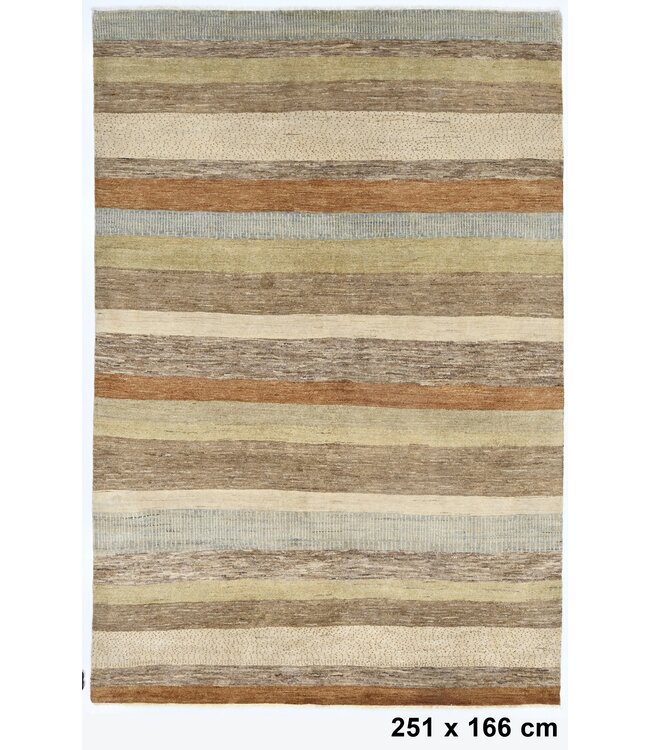 Teppich mit Schokoladen- und Karamellstreifen, 251 x 166 cm