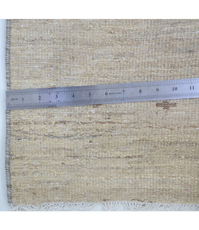 Creme gestippeld vloerkleed 253 x 170 cm