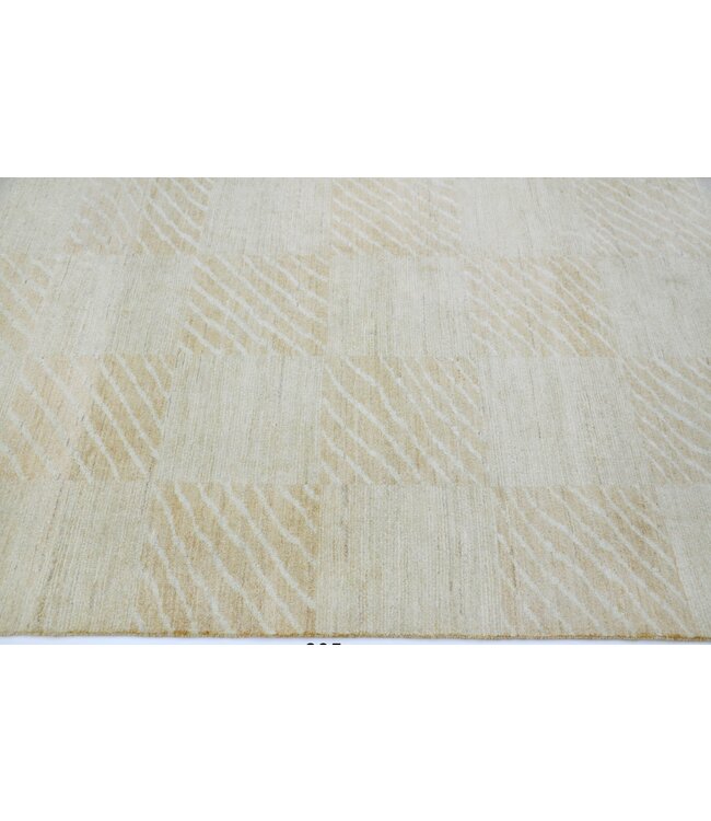 Gingham Cross Beige Teppich 241 x 170 cm