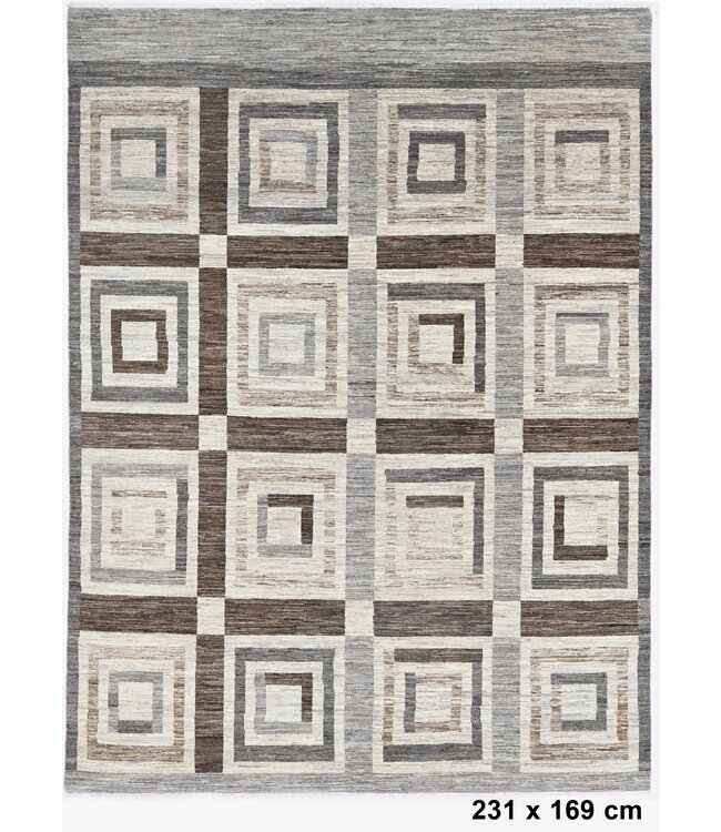 Quadratischer Teppich für den Innenbereich, 231 x 169 cm