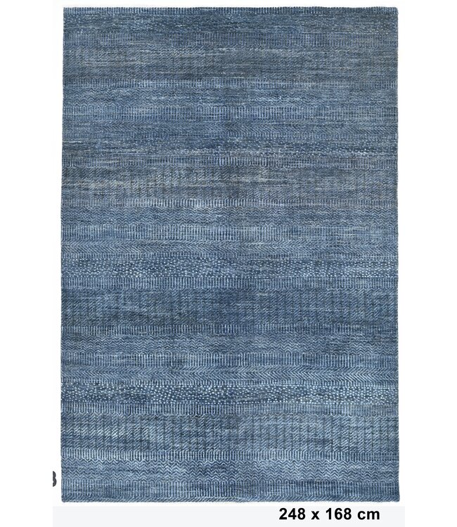 Blauer Ozeanteppich 248 x 168 cm