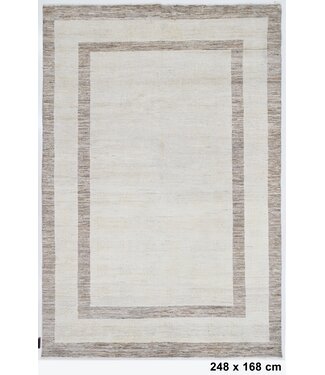 Kelimshop Creme Earth Teppich, doppelseitig, 248 x 168 cm