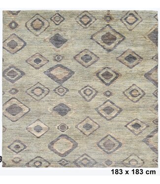 Kelimshop Diamond in Mud Lake Rug 183 x 183 cm Kelimshop Diamond in Mud Lake Rug 183 x 183 cm