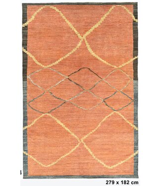 Kelimshop Tangerine Art Deco Teppich 279 x 182 cm