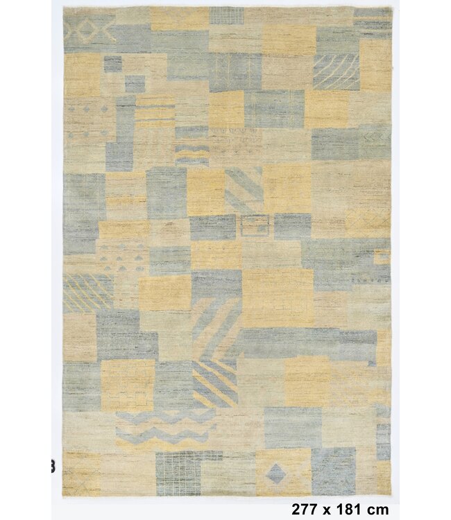 Schlichter abstrakter Teppich, 277 x 181 cm