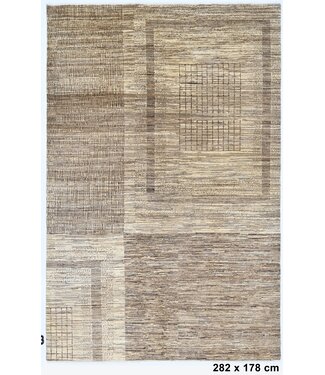 Kelimshop Quadra Brauner Teppich 282 x 178 cm Kelimshop Quadra Brauner Teppich 282 x 178 cm