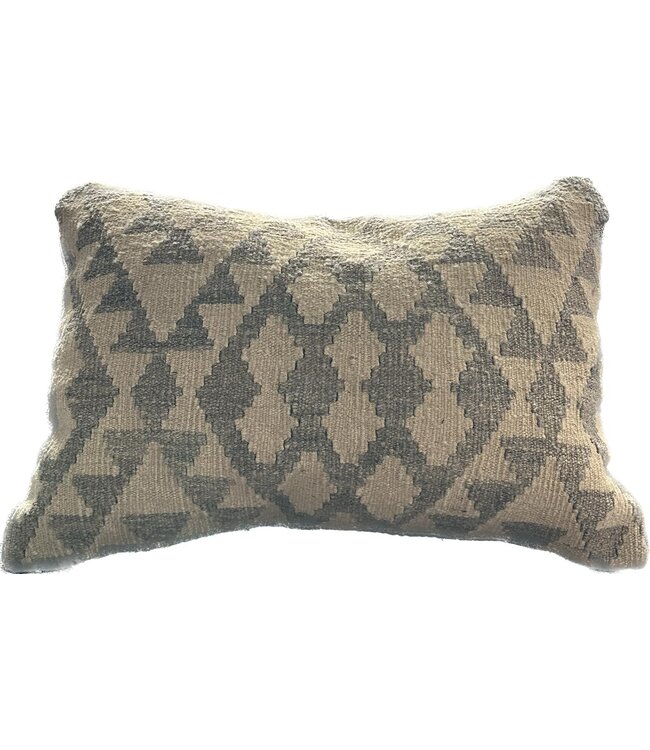 1x unike kelim kussens met vulling  60x45 cm