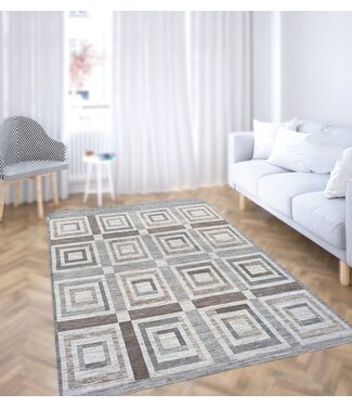 Kelimshop Quadratischer Teppich für den Innenbereich, 233 x 167 cm