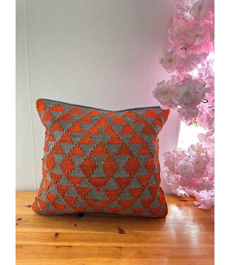 kelim kussens vintage ca 45x45 cm met vulling