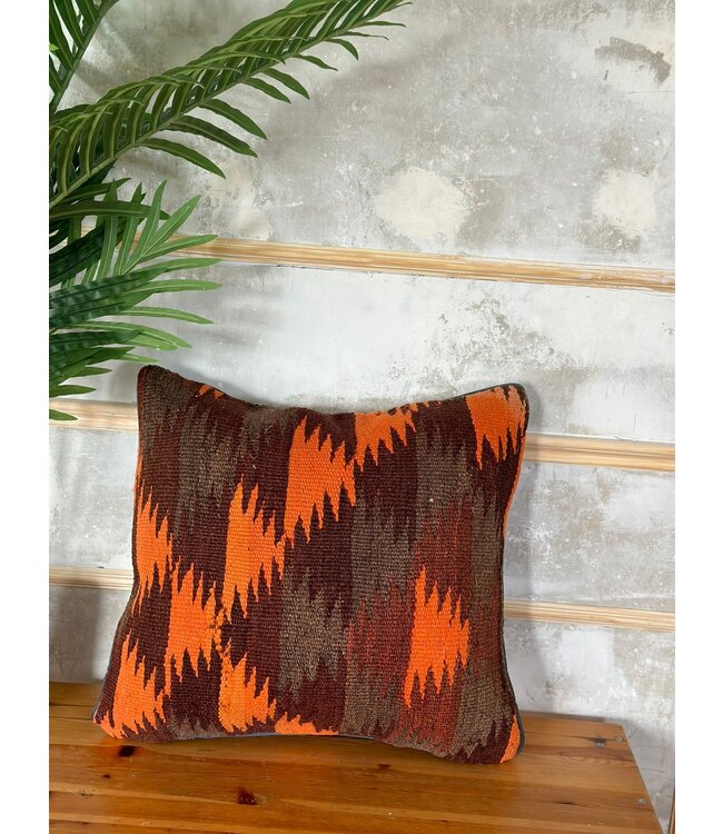 kilim cushion cover modern ca 40x40  cm with filling