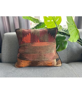 kilim cushion cover  vintage  ca 40x40  cm with filling