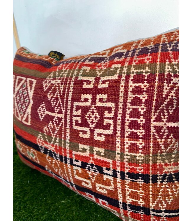kelim kussens vintage ca 60x40 cm met vulling