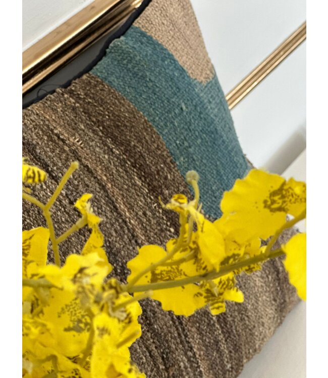 kilim cushion cover  vintage  ca 40x40  cm with filling