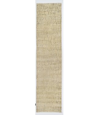 Cremefarbener Cirsquare-Teppich 357 x 077 cm