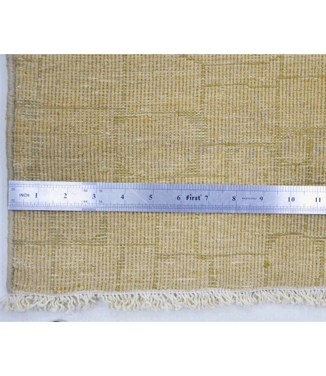 Crème rond vloerkleed 357 x 077 cm