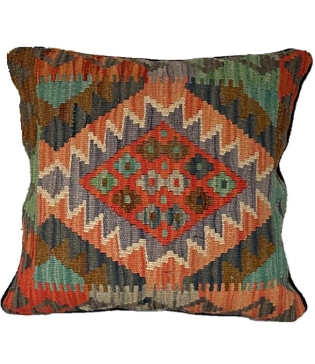 kilim cushion modern  ca 45x45 cm with filling -