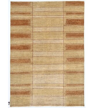 Kelimshop Orangefarbener Fensterscheibenteppich 281 x 190 cm Kelimshop Orangefarbener Fensterscheibenteppich 281 x 190 cm