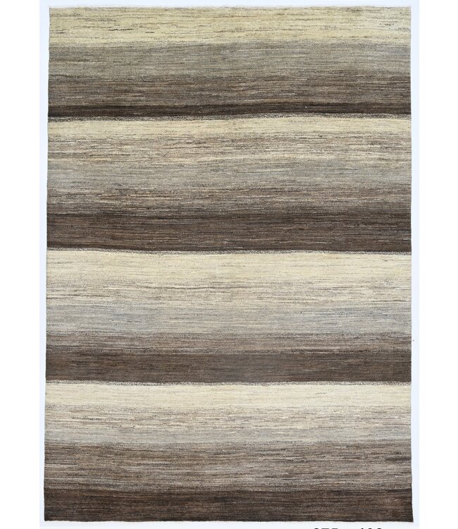 Bruin en latte vloerkleed 275 x 192 cm