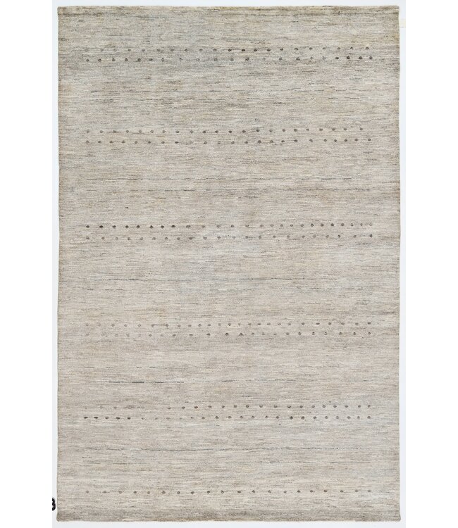 Bruin gestippeld vloerkleed 309 x 197 cm