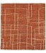 Kelimshop White Line in Lava Rug 202 x 196 cm