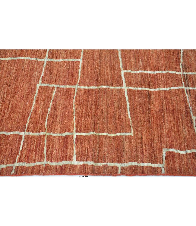 Teppich „White Line in Lava“, 202 x 196 cm