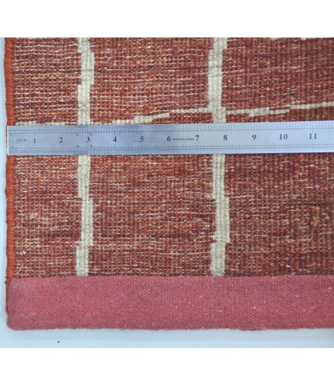 Teppich „White Line in Lava“, 202 x 196 cm